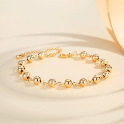 Pulsera de bolas europea y americana para hombre y mujer, estilo retro con cuentas.