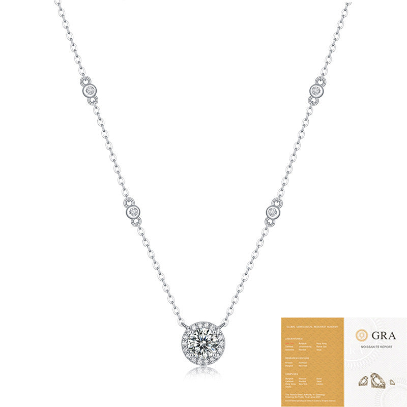 Colgante de estrella de plata 925 con forma de estrella, cadena de clavícula de moda que no se decolora.