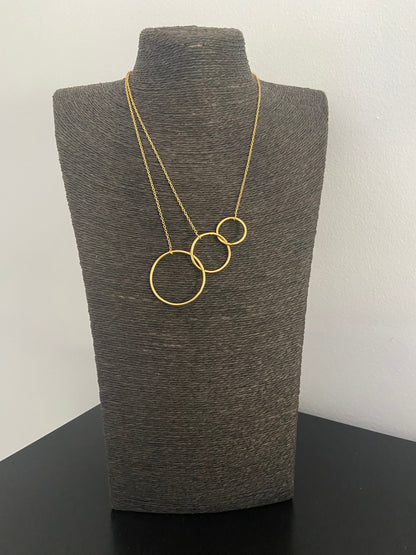 SALERNO gold plated necklace - Design with character-1