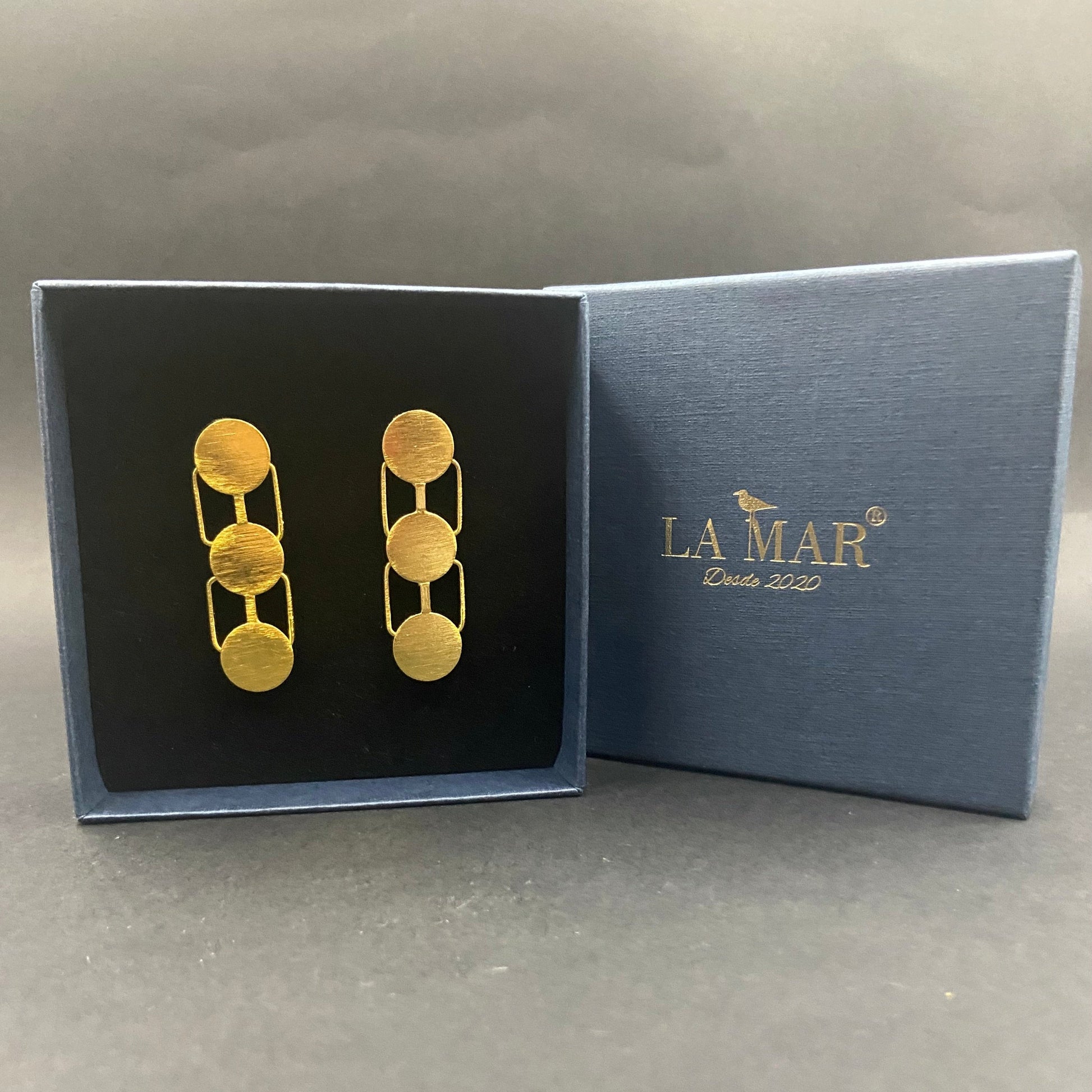 Pendientes GANTE bañados en oro-1