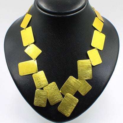 Collar MONDRIAN bañado en oro-1