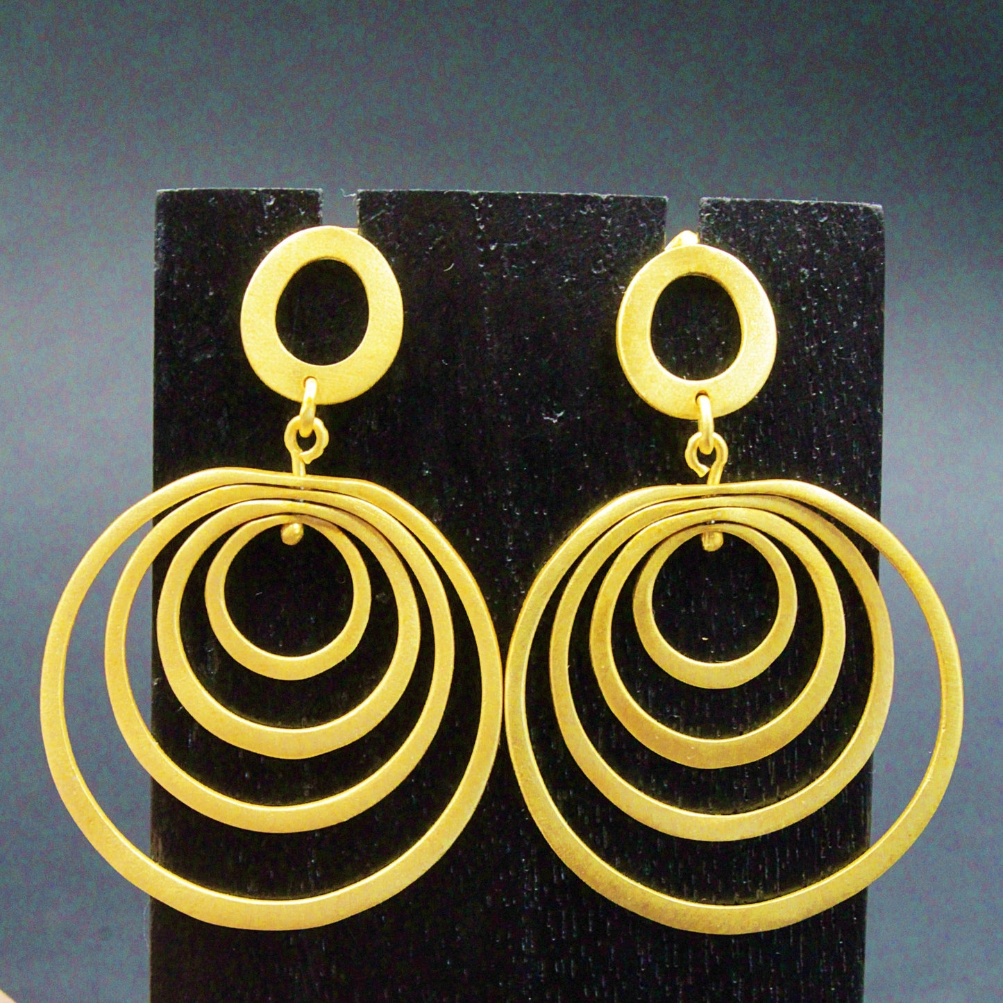 MILLE ANELLI gold plated designer earrings-1