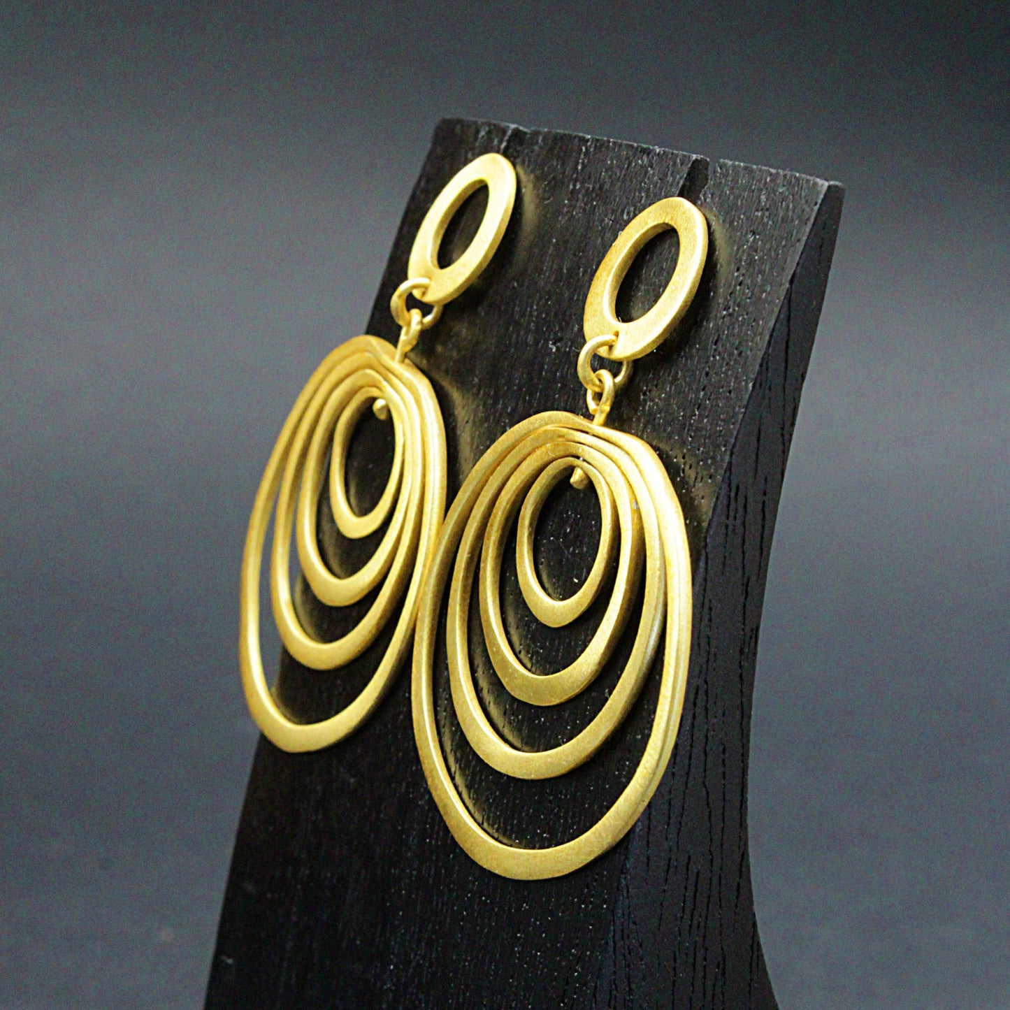 MILLE ANELLI gold plated designer earrings-2