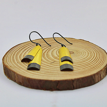 Pendientes SAQQARA bañados en oro - Diseño con carácter-3