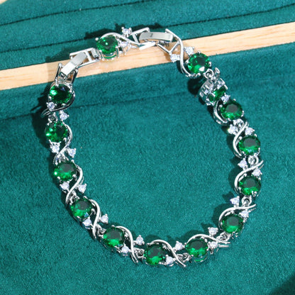 Pulsera de circonitas AAA europeas y americanas