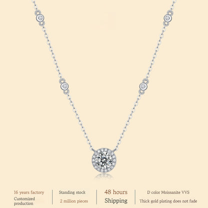 Colgante de estrella de plata 925 con forma de estrella, cadena de clavícula de moda que no se decolora.