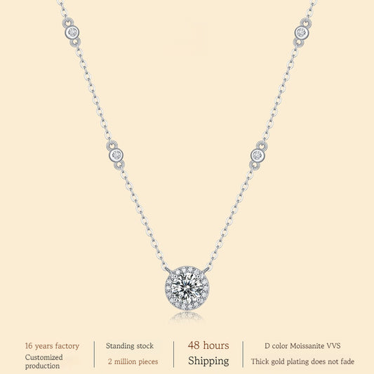 Colgante de estrella de plata 925 con forma de estrella, cadena de clavícula de moda que no se decolora.