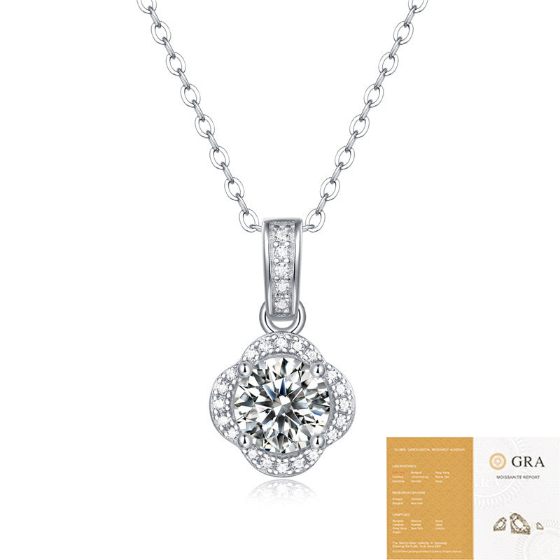 Colgante de estrella de plata 925 con forma de estrella, cadena de clavícula de moda que no se decolora.
